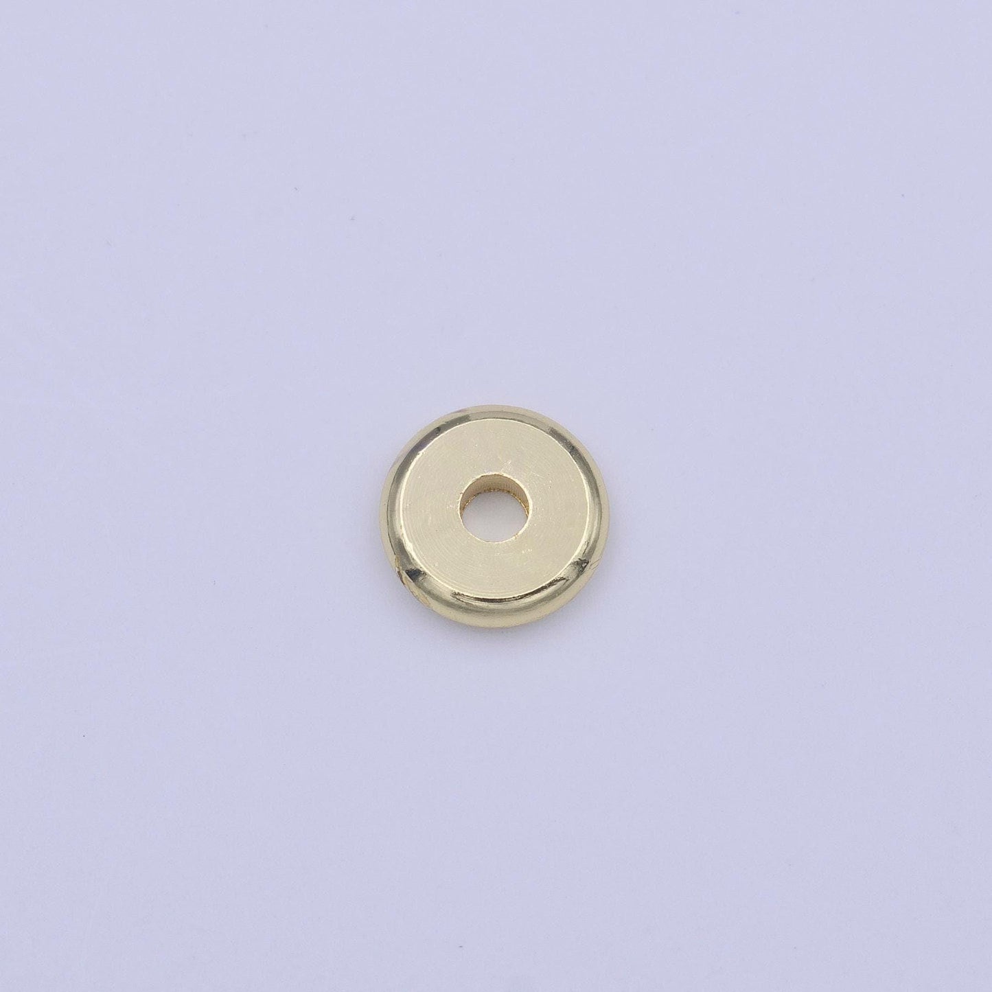 50x gold smooth flat round beads spacer beads, rondelle bead accents, bead accessories jewelry making diy bracelets necklaces 4,6,7,8mm bead