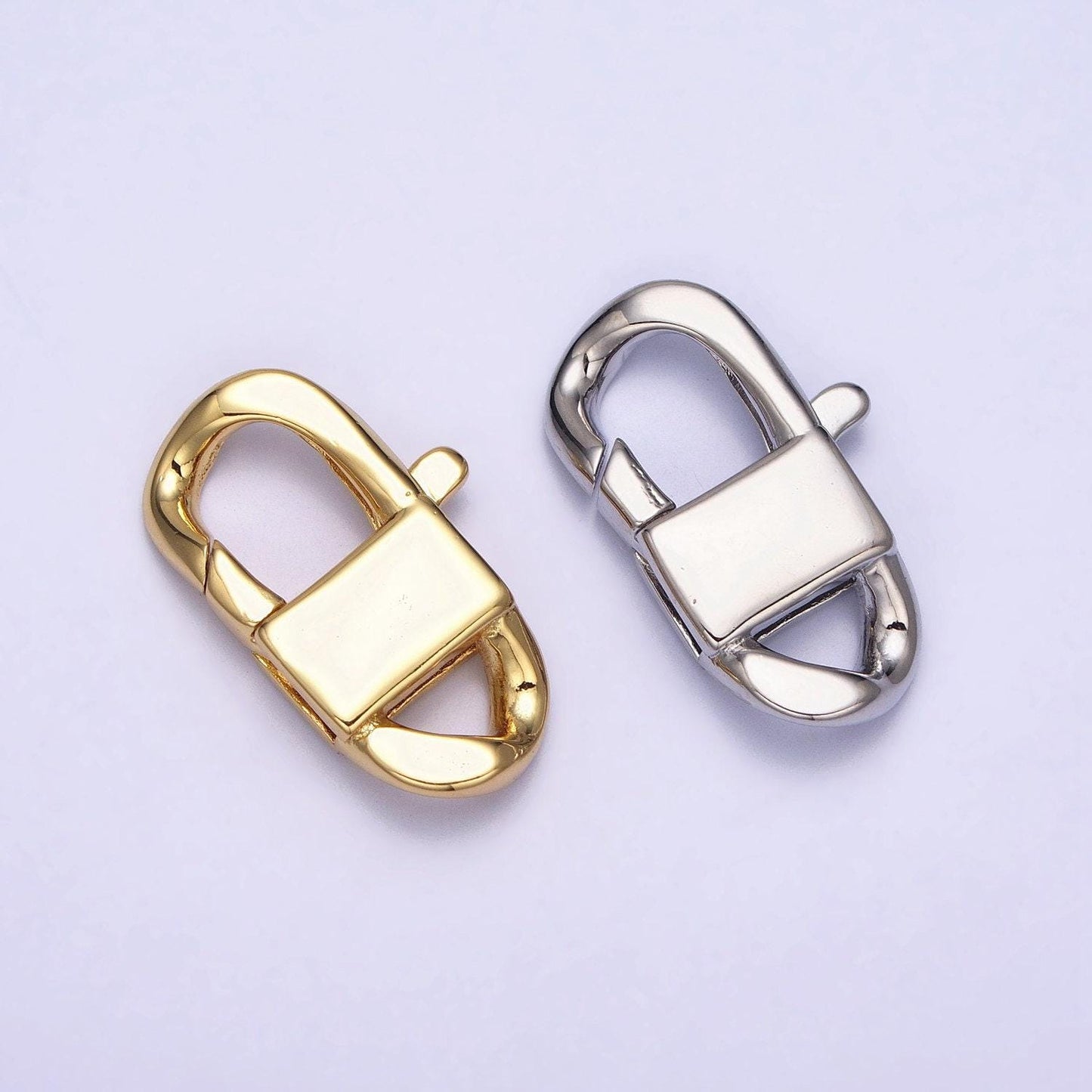 Gold filled lobster clasp tiny trigger clasp miami cuban curb chain for bracelet necklace jewelry making supplies z-190 z-191