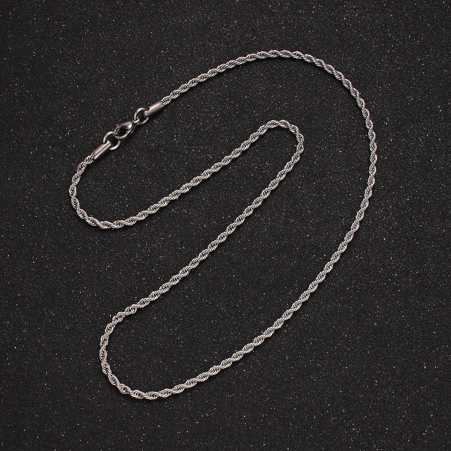 Stainless steel 1.8mm rope chain 18 inches necklace in gold & silver | wa-2338 wa-2339