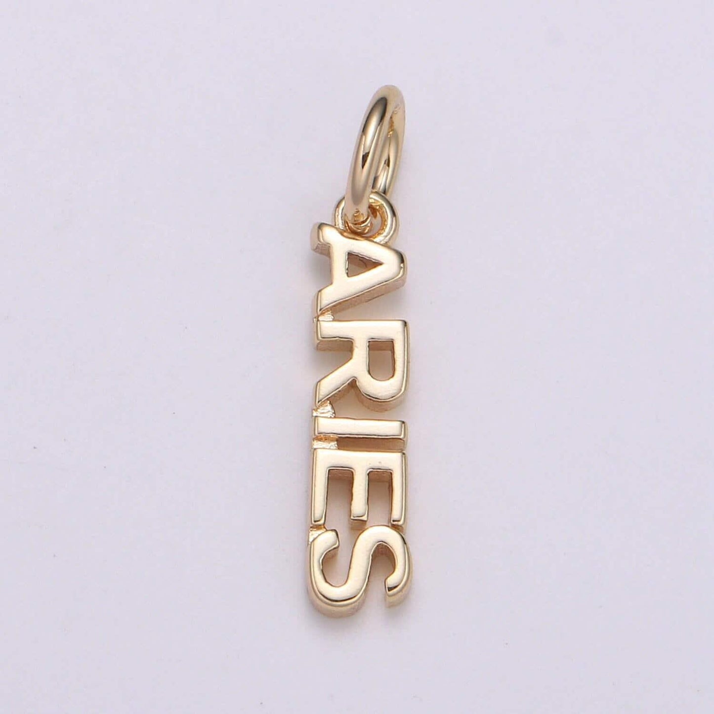 Gold zodiac constellation charms small astrology words charms horoscope charm, add on charm for bracelet necklace supply silver charm