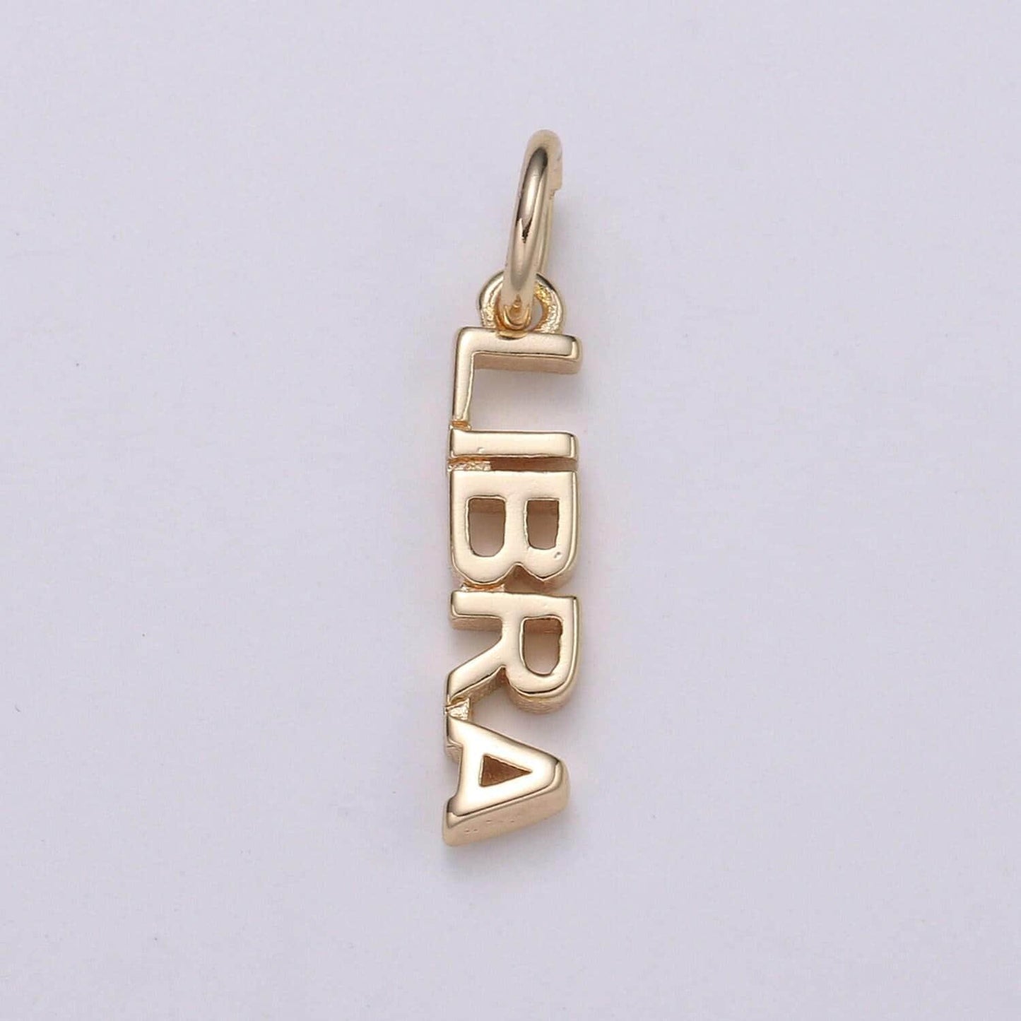 Gold zodiac constellation charms small astrology words charms horoscope charm, add on charm for bracelet necklace supply silver charm