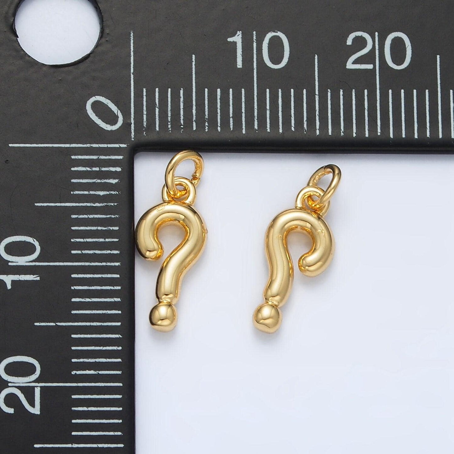 Dainty 14k gold filled sign charm question mark "?" pendant | ac168