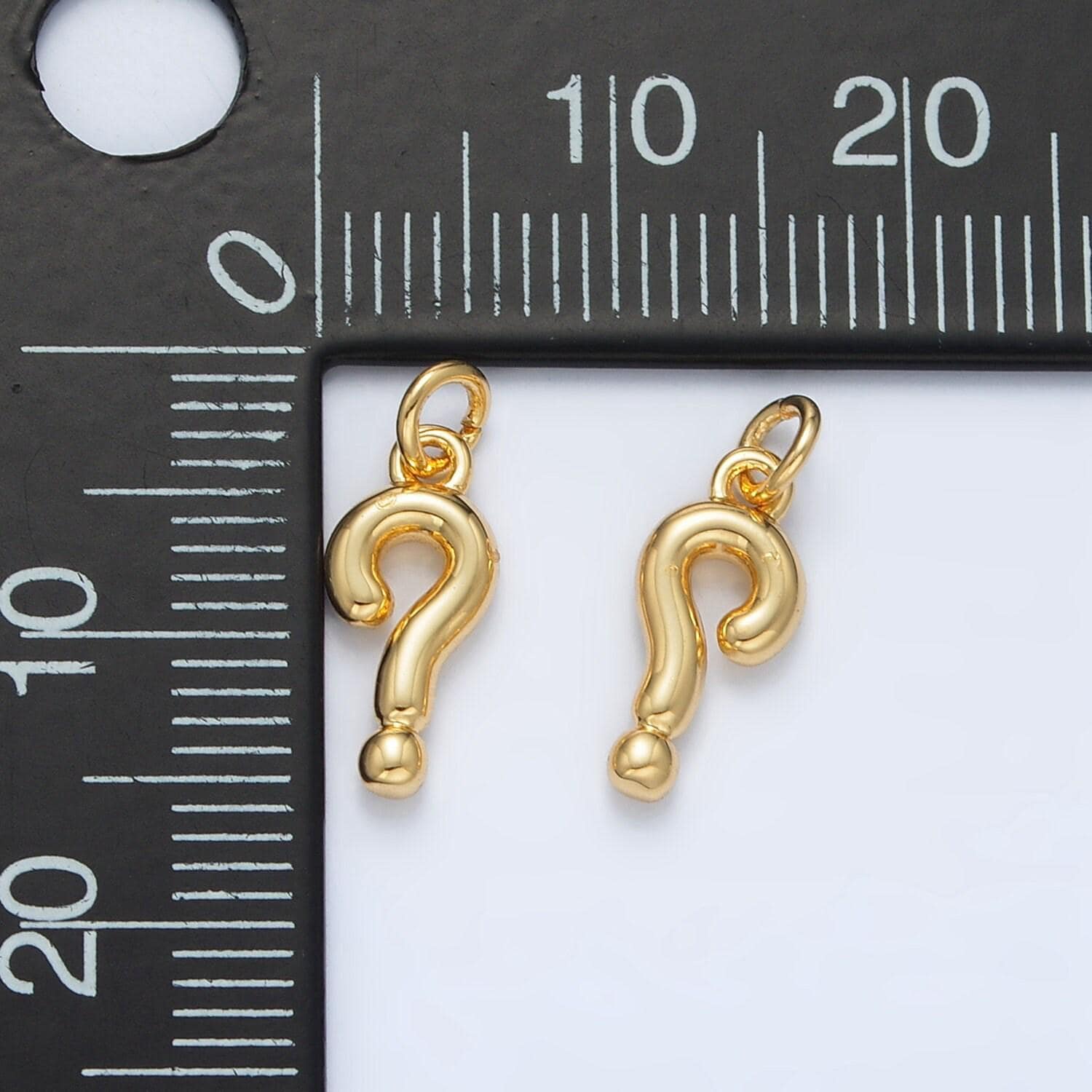 Dainty 14k gold filled sign charm question mark "?" pendant | ac168