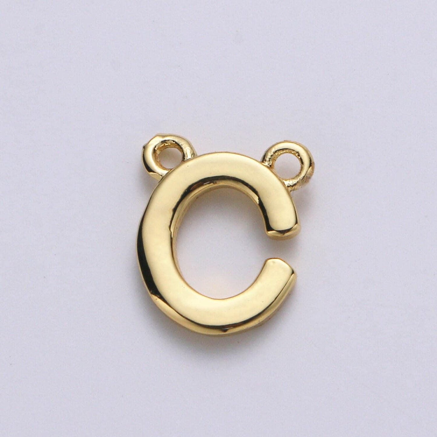 Gold letter charms, personalized charm, initial bracelet connector, mini pendant charms for necklace alphabet 9x11mm alph-10 , a-132
