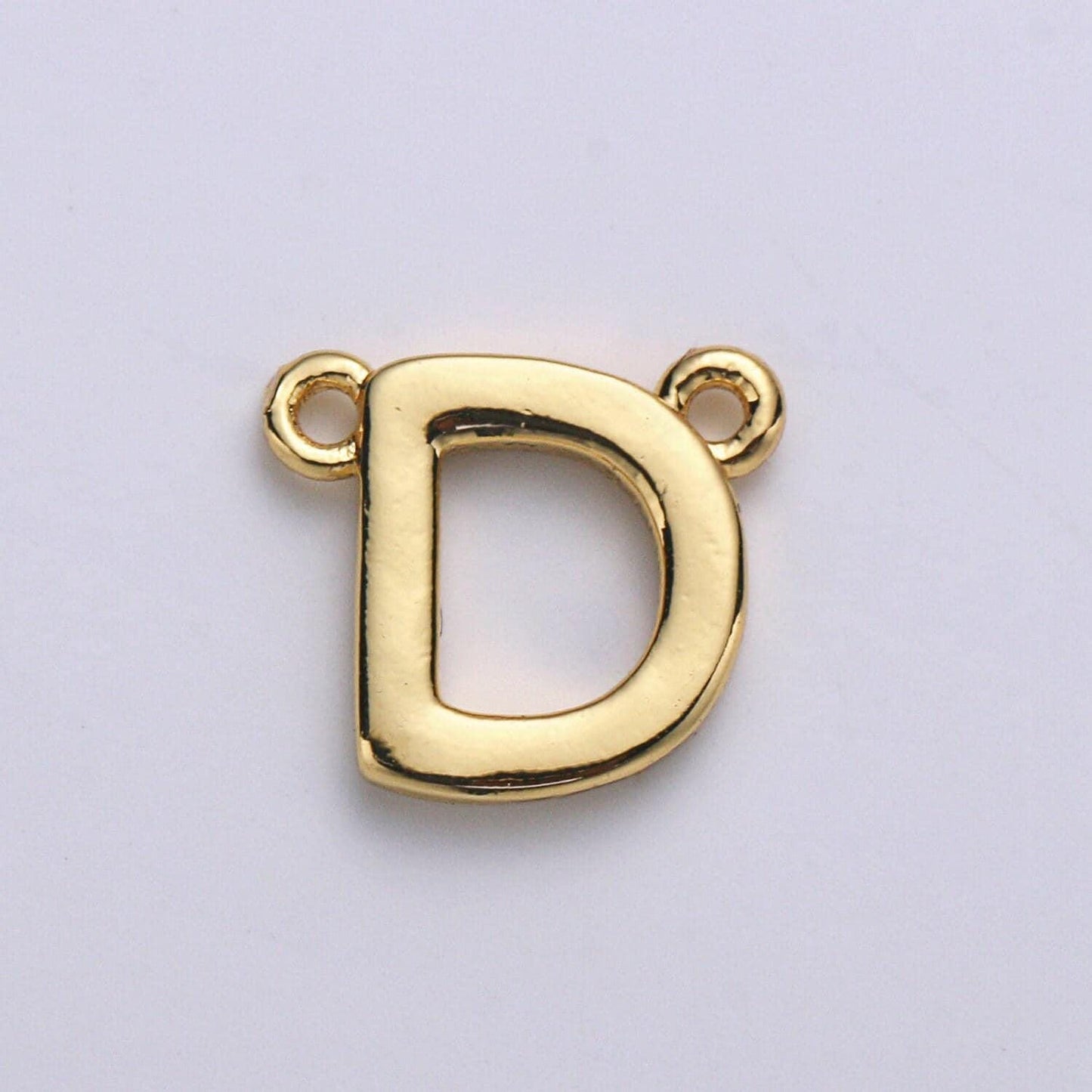 Gold letter charms, personalized charm, initial bracelet connector, mini pendant charms for necklace alphabet 9x11mm alph-10 , a-132