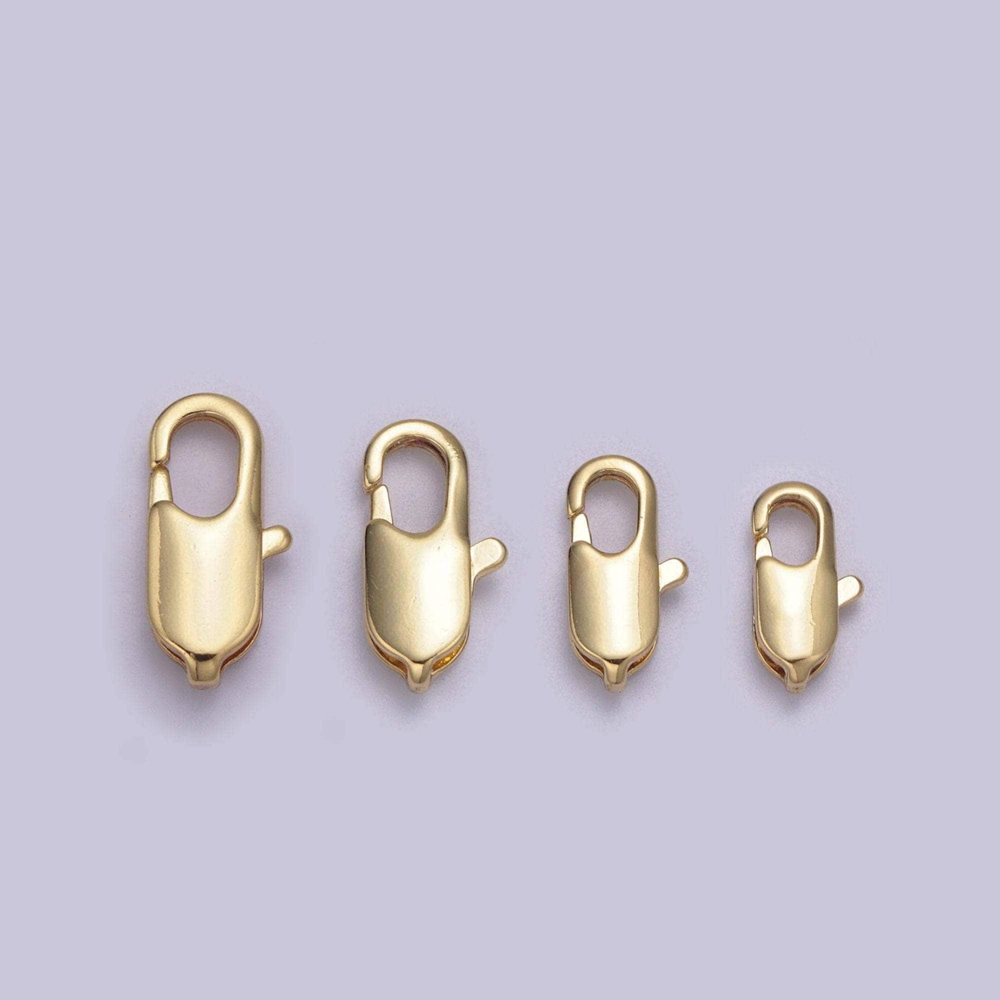 1 pc 14k gold filled rectangle lobster clasp jewelry making supplies chain findings l-638 ~ l-641