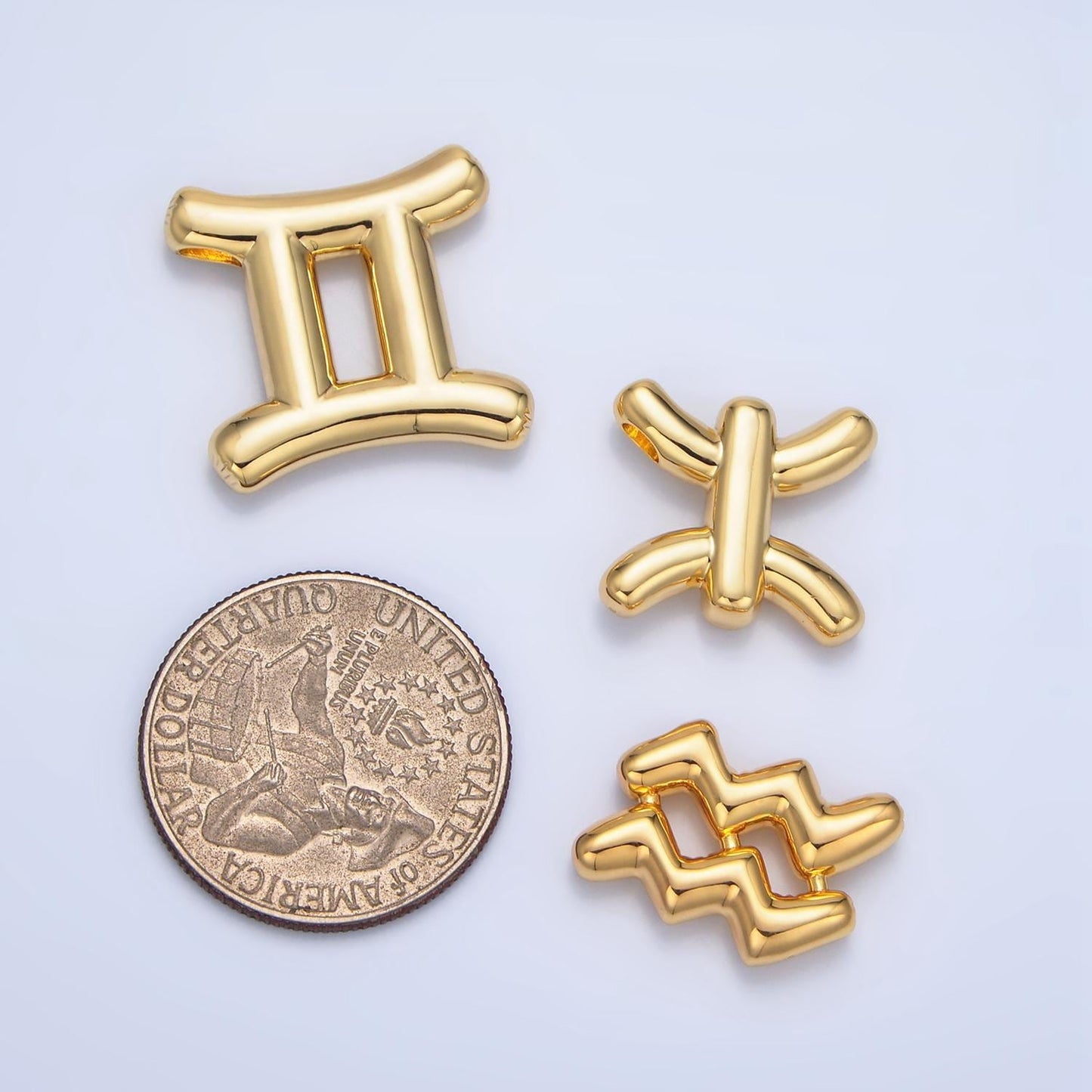 Gold zodiac charm personalized balloon astrology sign charm necklace zodiac bubble style trend fashion jewelry necklace for women a1295