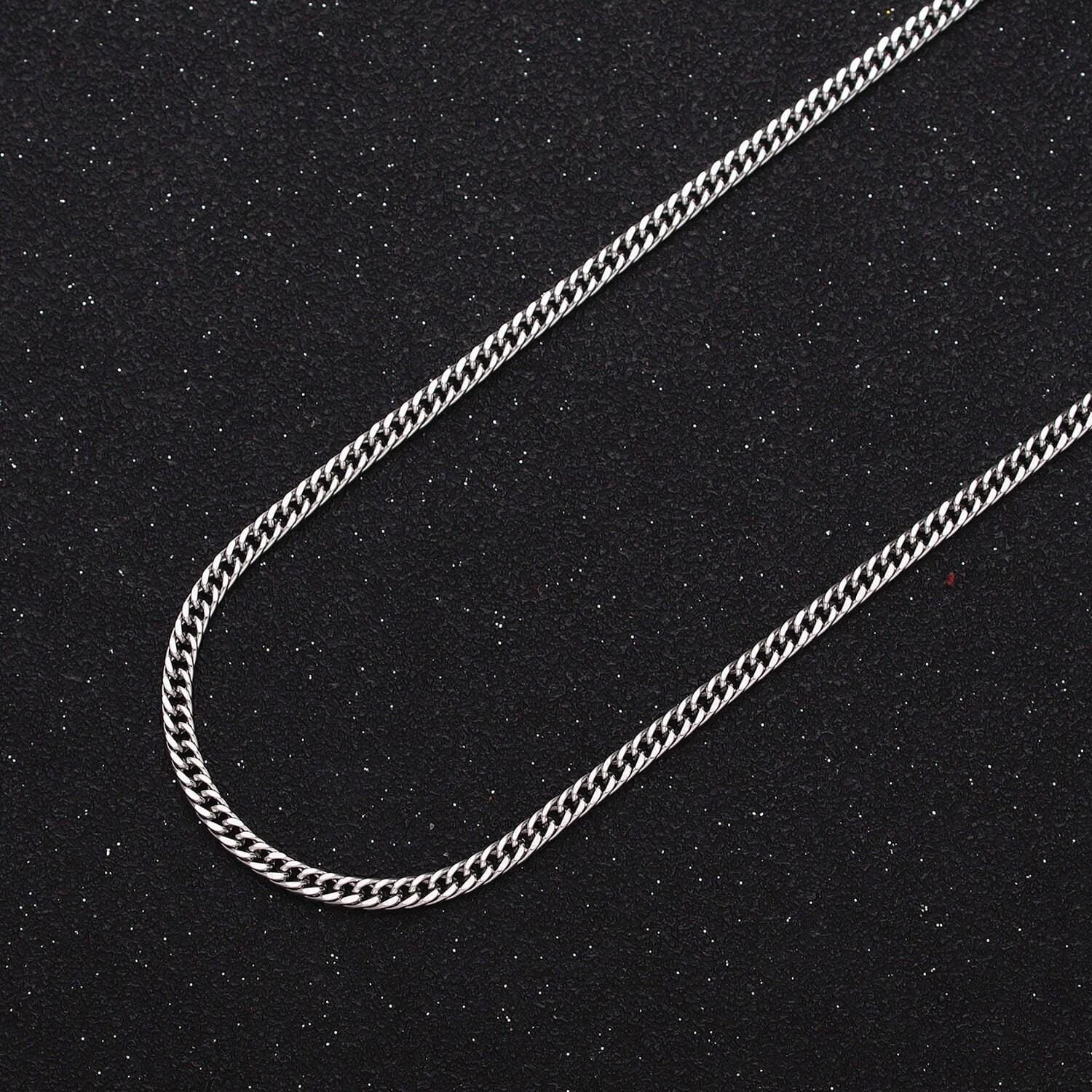 24k gold filled 2.6mm curb chain cable link unfinished yard chain in gold & silver | roll-1281 roll-1282