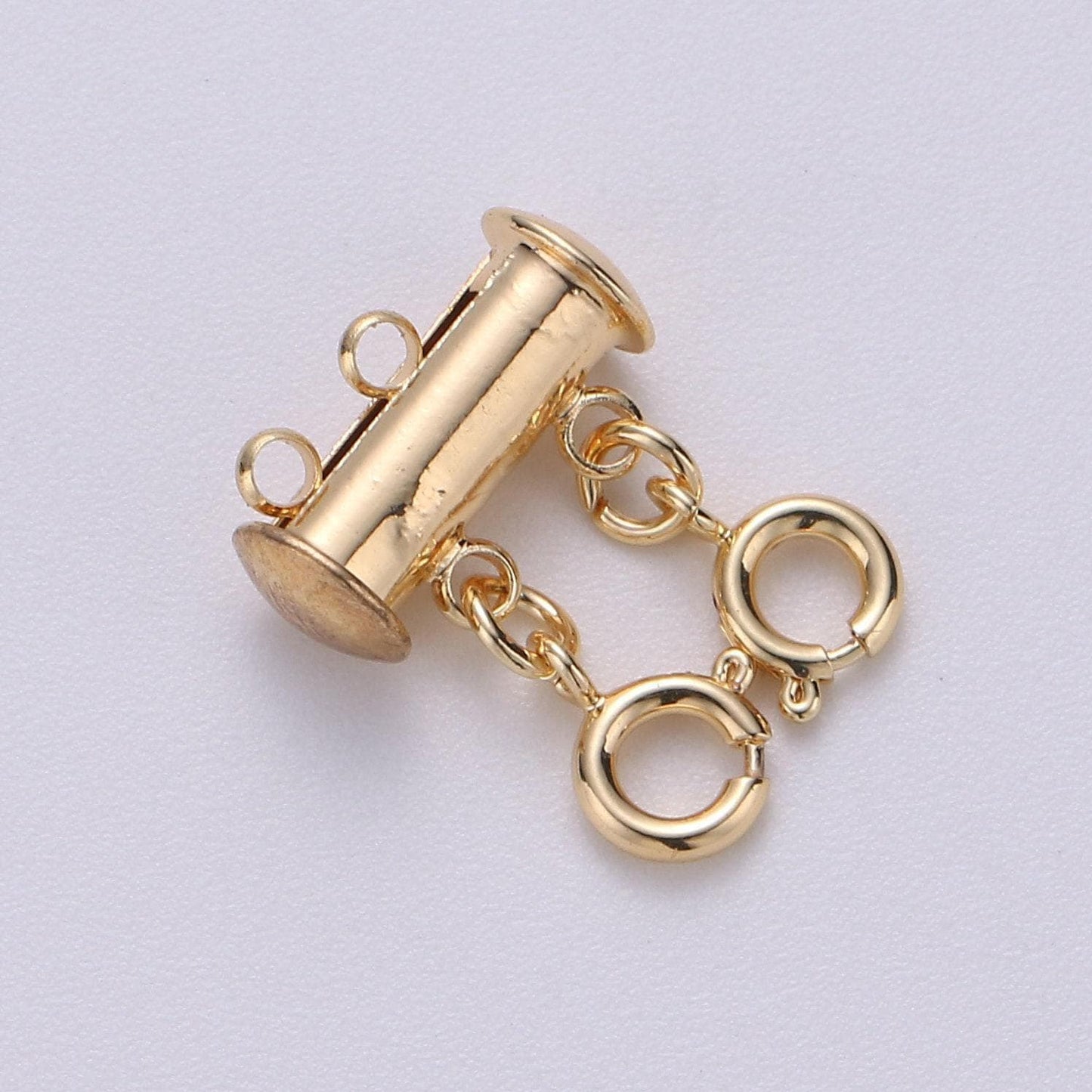 18k gold fill layered necklace detangler, multi strand necklace detangler clasp, layering necklace spacer, layer necklaces / stack bracelet