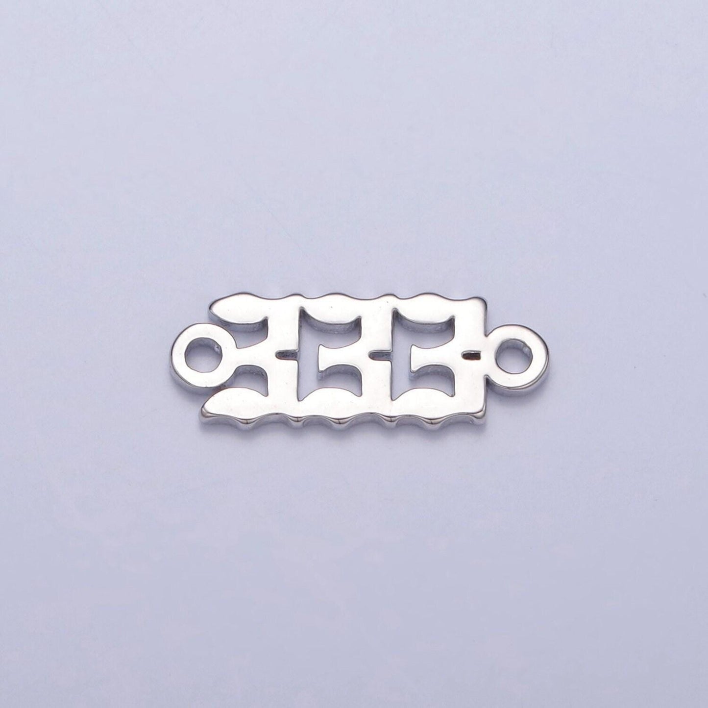 Gold filled silver angel number charm connector lucky number for necklace bracelet component g847