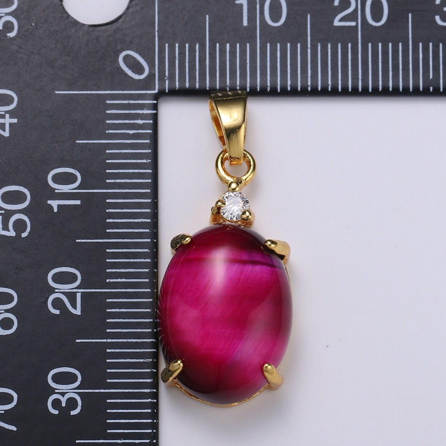 Multi color cat's eye: eggplant,green,lavender,olive, peach gold solitaire cz pendant, large cat's eye stone, pdgf-1619-1624
