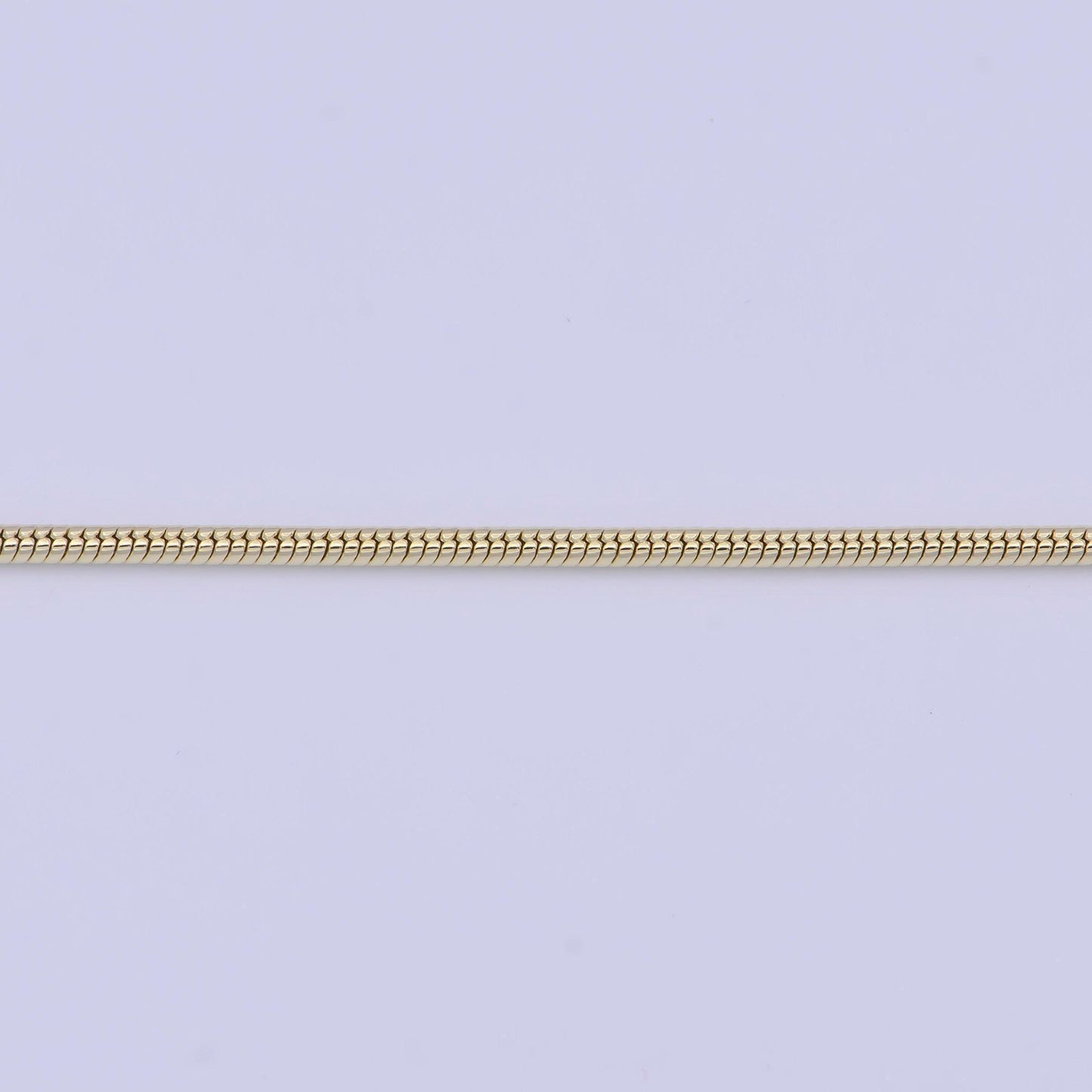 1.4mm gold snake chain necklace, 14k gold plated 17.7" snake link ready to wear necklace | wa-1107