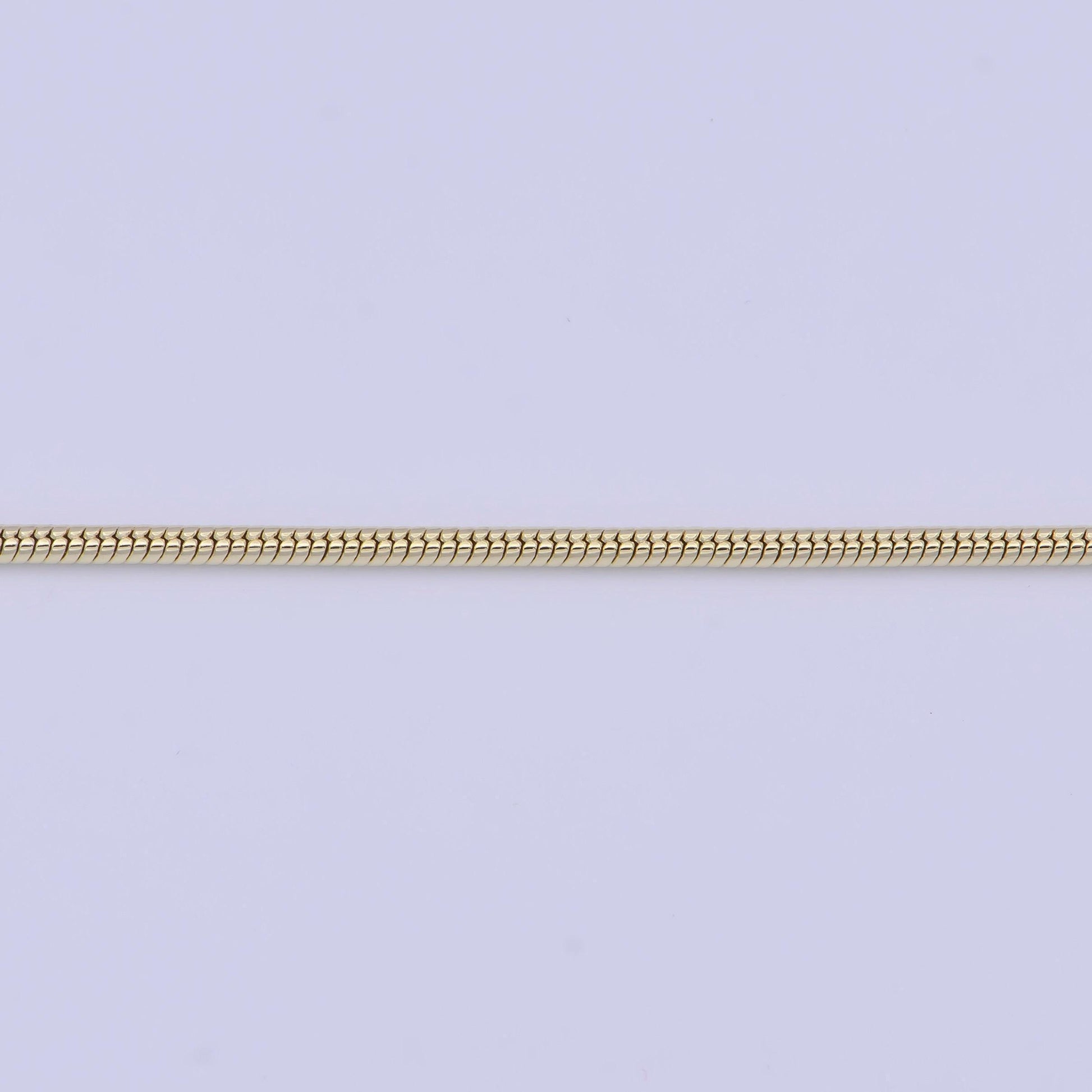 1.4mm gold snake chain necklace, 14k gold plated 17.7" snake link ready to wear necklace | wa-1107