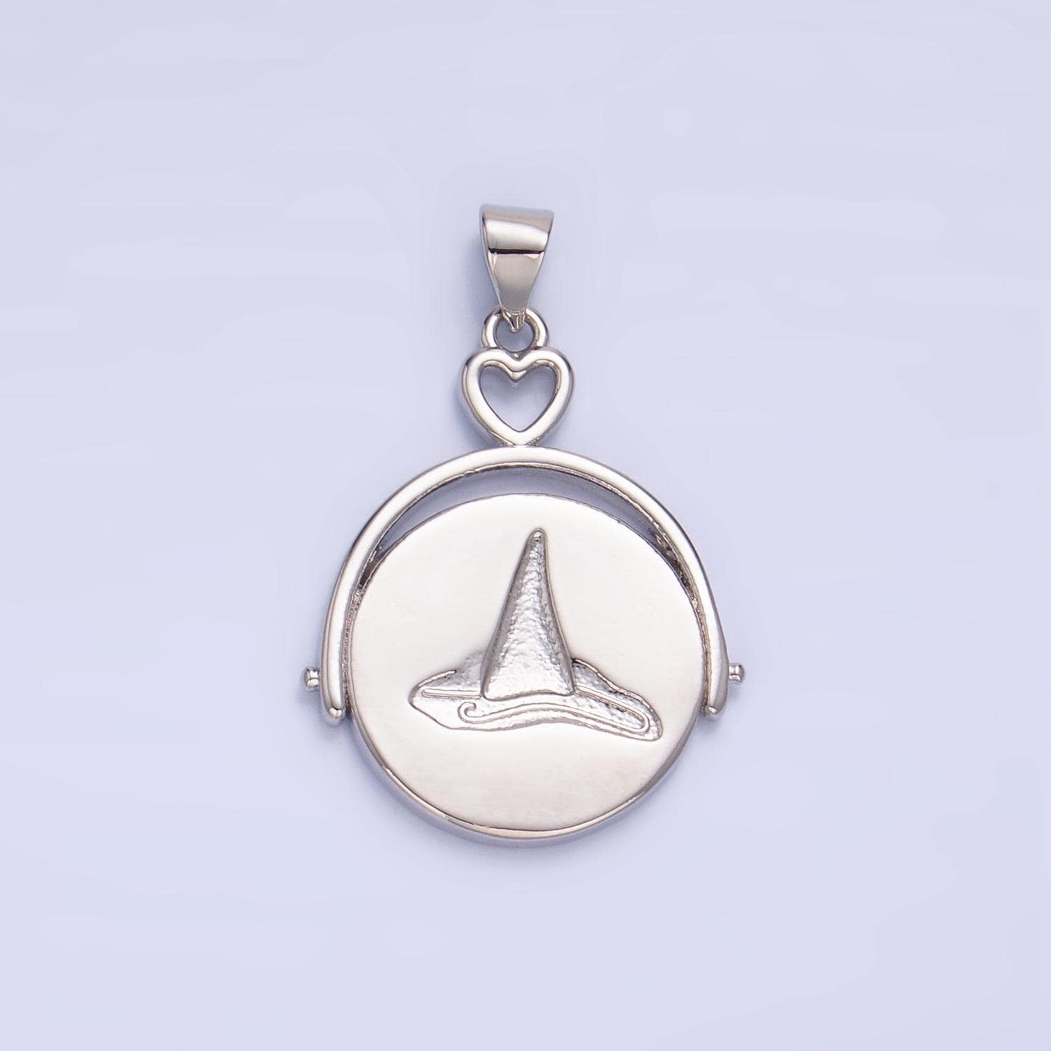 Dainty gold witch pendants round double-sided charms witch hat broom jewelry findings for jewelry necklace bracelet component aa999