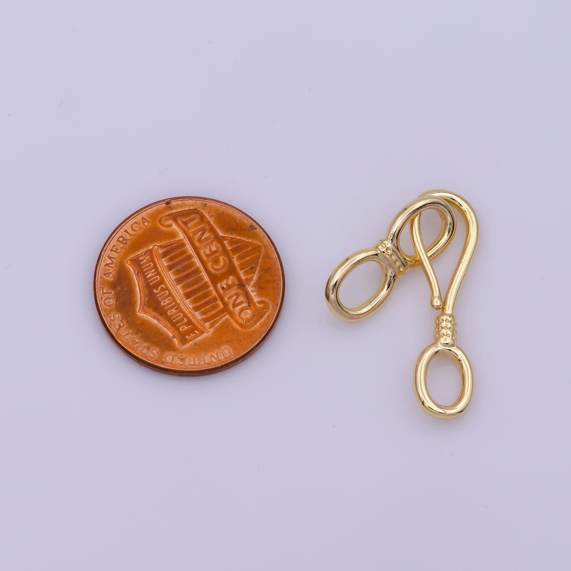 Gold filled link connector for bracelet end clasp diy fashion jewelry making supply | l-560