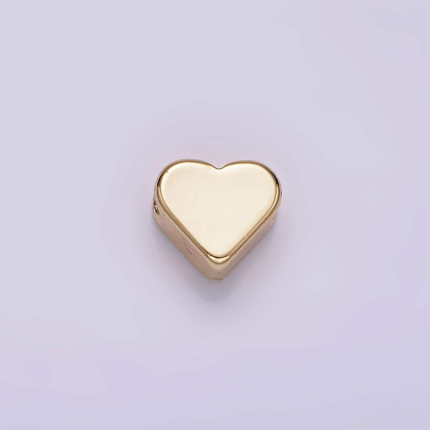 14k gold filled 6mm mini minimalist heart bead | b874