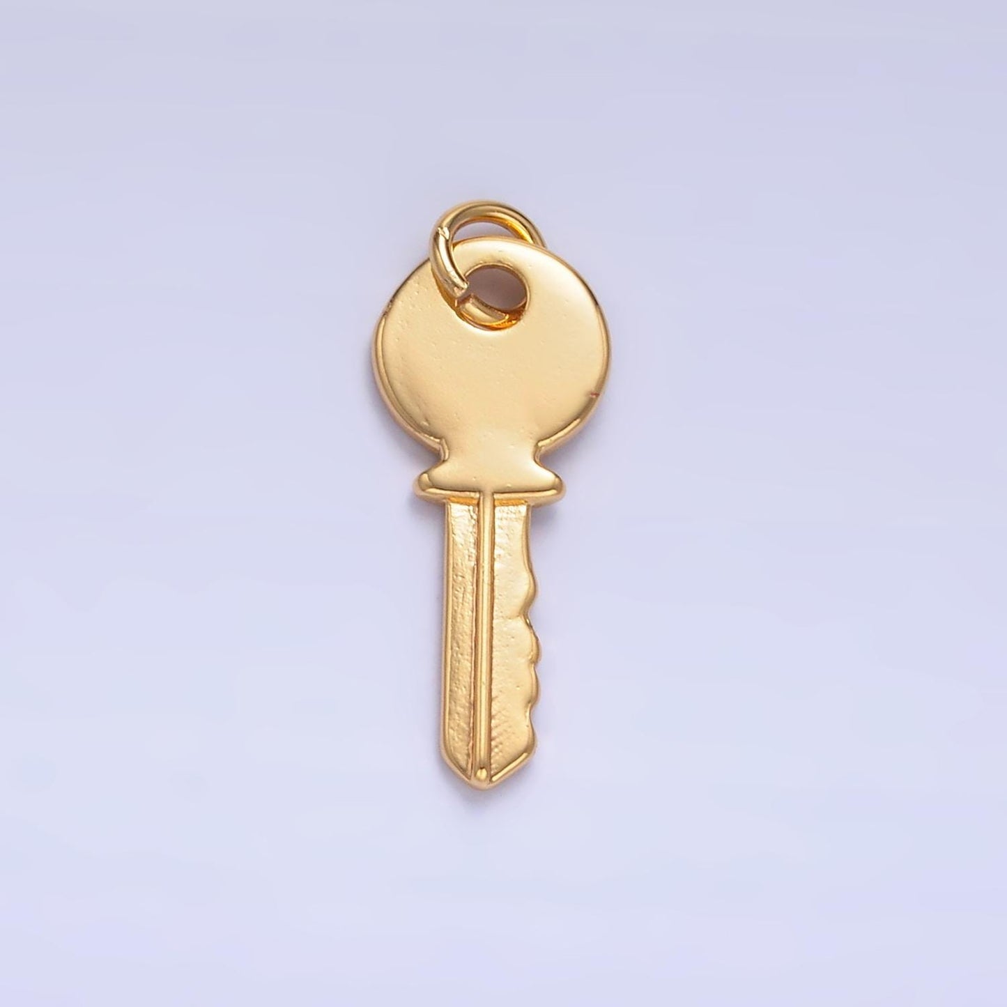 Mini Key charm, gold pendant charm, Mini Key Gold Charm for bracelet earring necklace supply W404