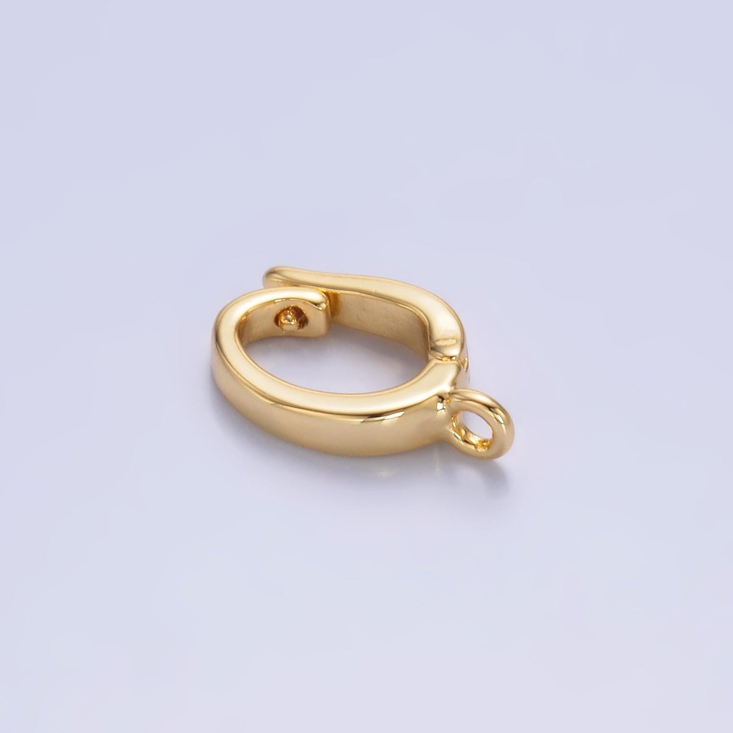 Gold Removable Bail Charm Pendant Enhancer Clasp, Pendant Bail Clasp for Bracelet Necklace Supply Component Z-1046