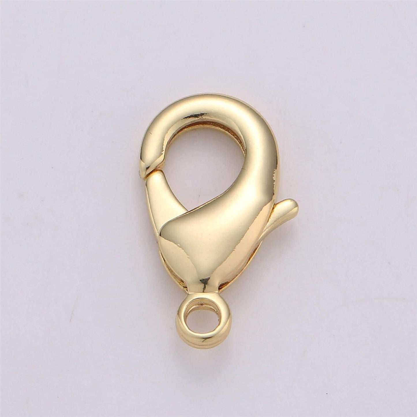1pc wholesale lobster clasp gold , lobster claw clasp for jewelry making, size option 27mmx17mm, 23mmx14mm, 19mmx12mm