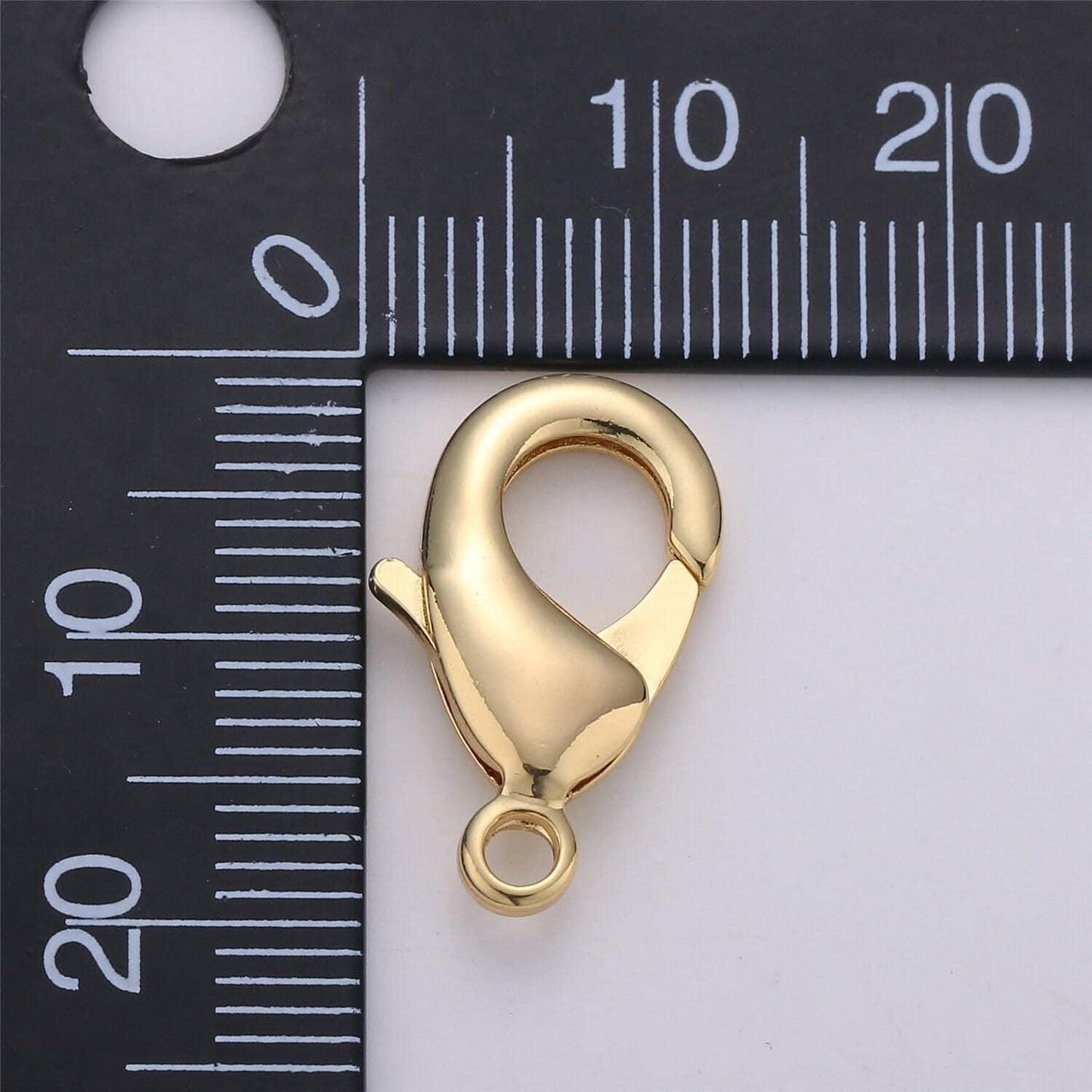 1pc wholesale lobster clasp gold , lobster claw clasp for jewelry making, size option 27mmx17mm, 23mmx14mm, 19mmx12mm