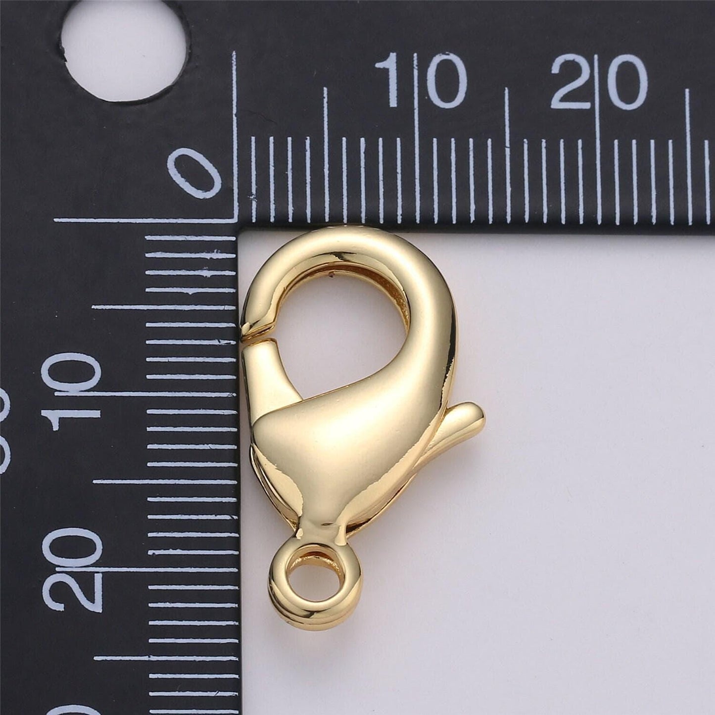 1pc wholesale lobster clasp gold , lobster claw clasp for jewelry making, size option 27mmx17mm, 23mmx14mm, 19mmx12mm