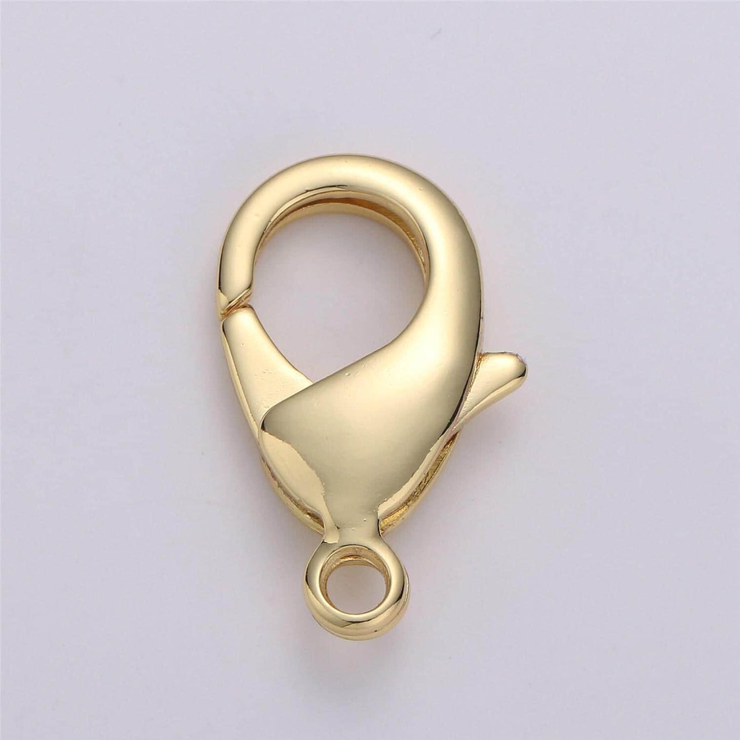 1pc wholesale lobster clasp gold , lobster claw clasp for jewelry making, size option 27mmx17mm, 23mmx14mm, 19mmx12mm