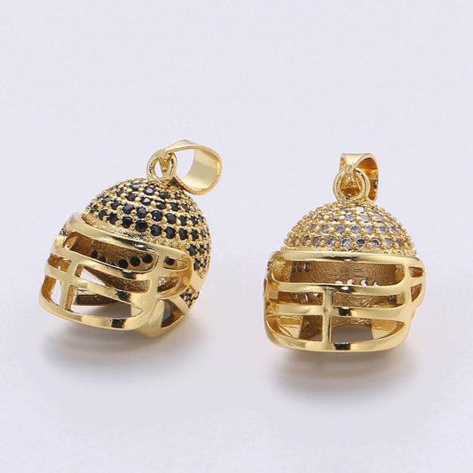 Gold filled football sport helmet pendants i-794 i-795