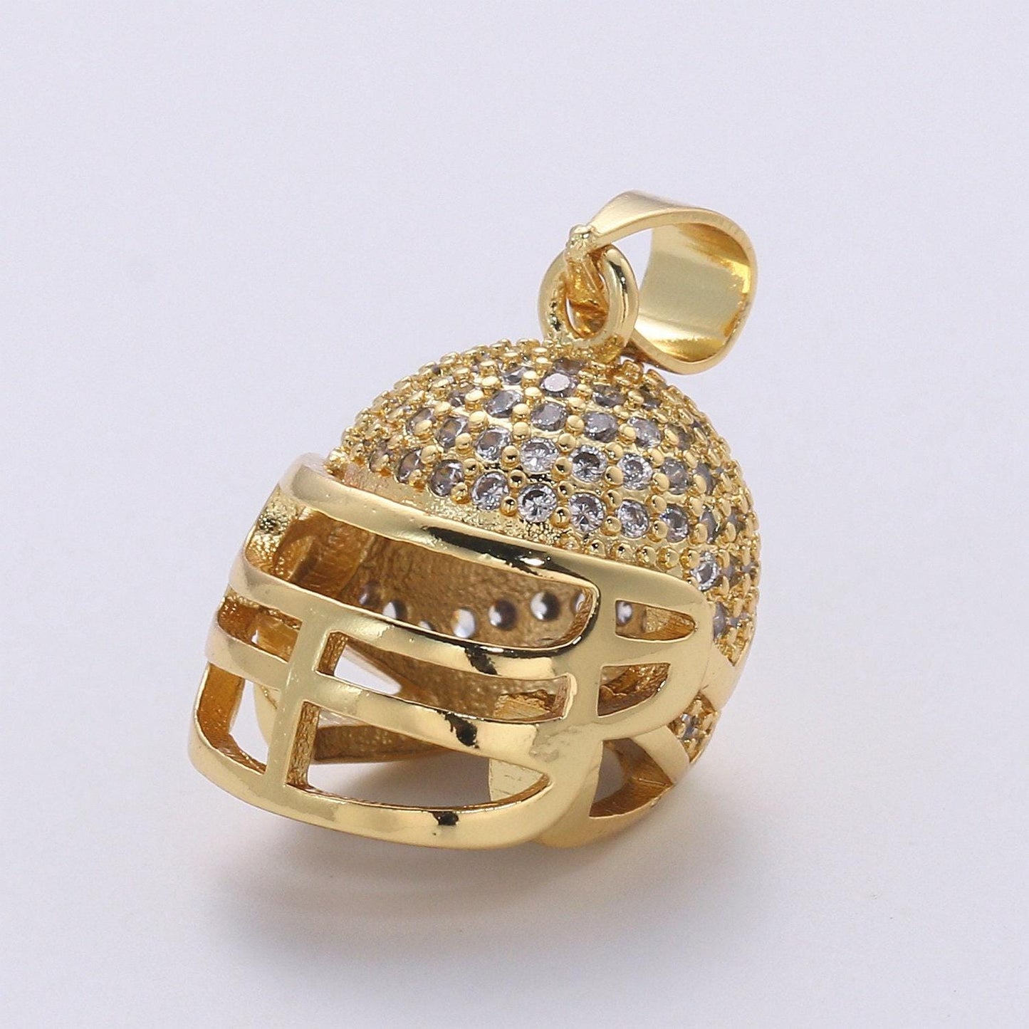 Gold filled football sport helmet pendants i-794 i-795