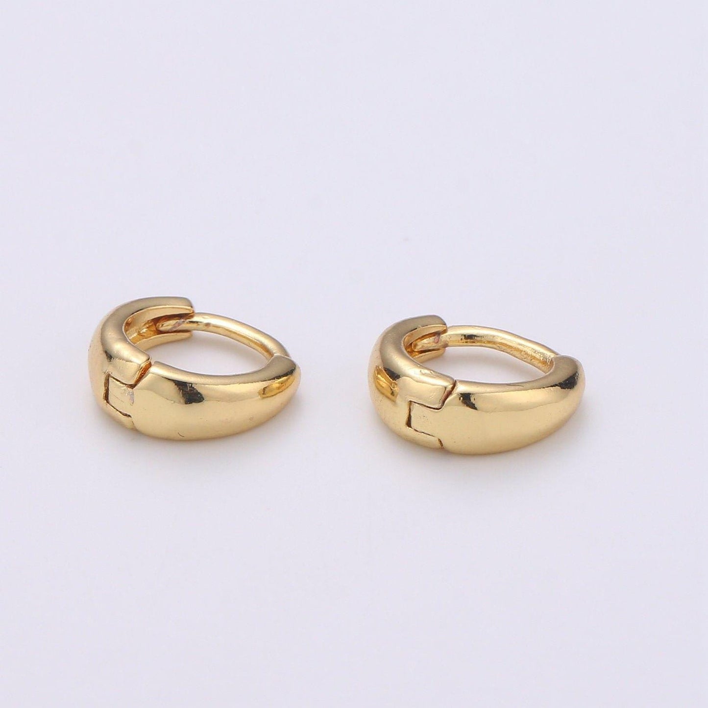 1 pair small huggie earrings, 9.3mm - hoops, mini loops,huggie hoop earring, hoop earrings, earr-1216 , q-238