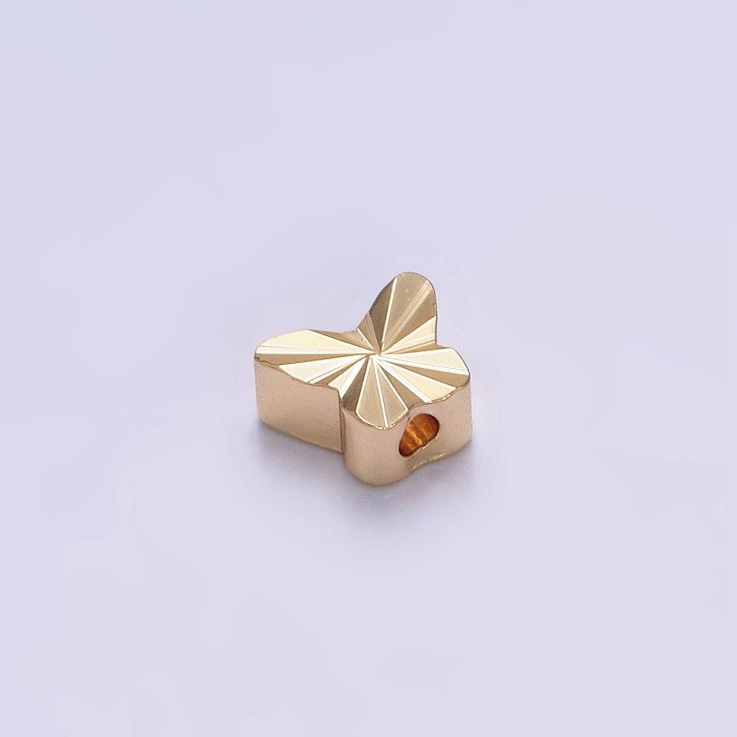 1x gold dainty butterfly spacer beads, mariposa beads, insect animal bracelet connector for bracelet jewelry making supply finding b-834