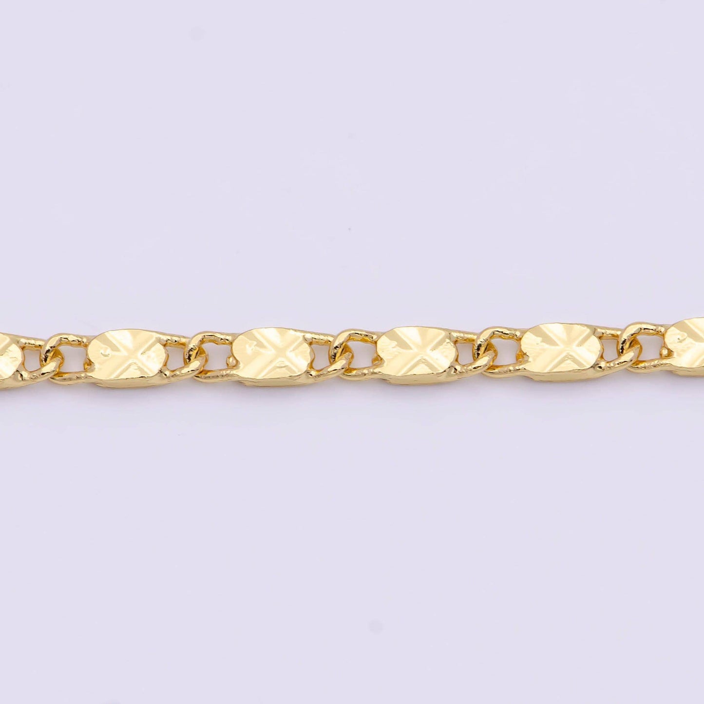 24k gold filled link sunburst unique chain 18" + 2" extender necklace | wa-1090