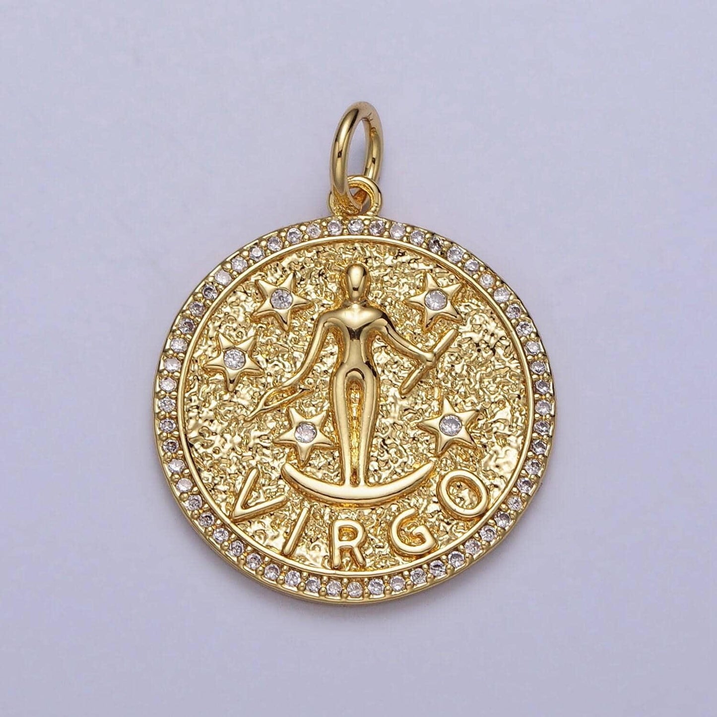 Gold zodiac charms constellation necklace pendant for astrology bracelet, necklace personalized jewelry making supply a1773--1778