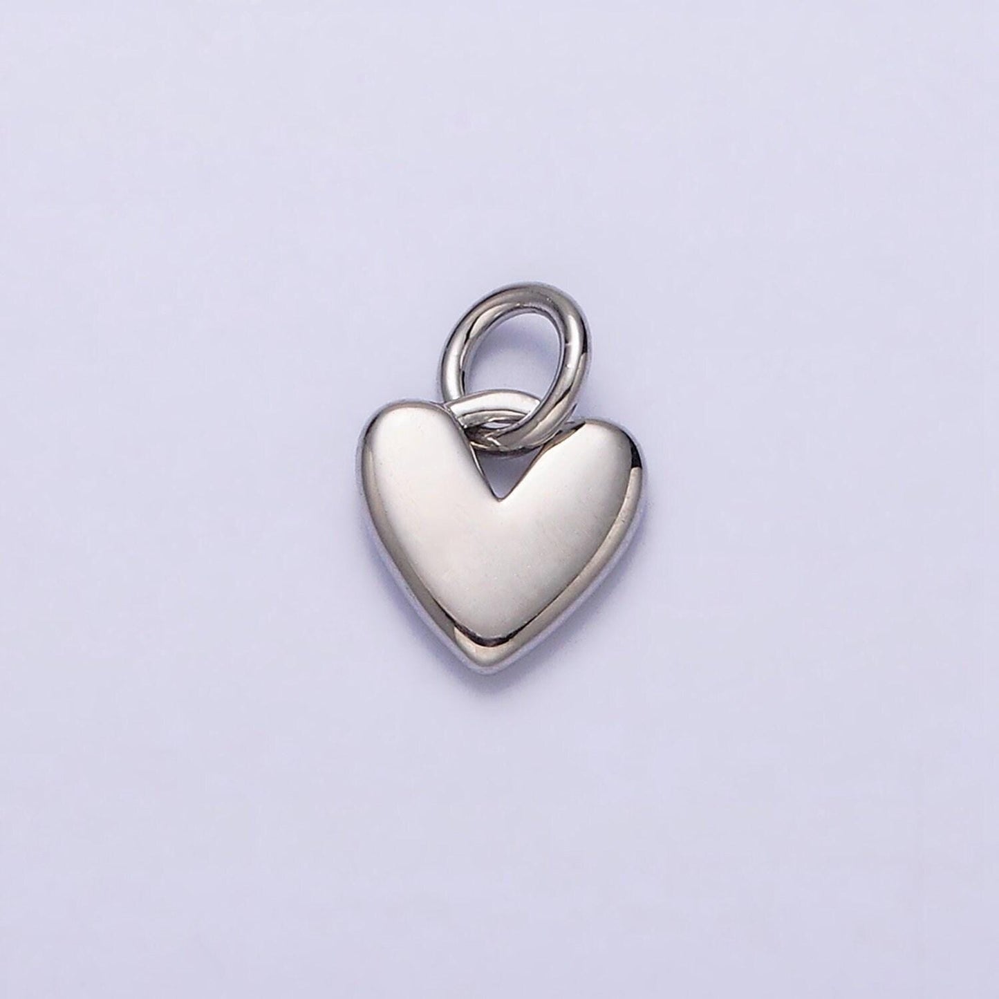16k gold filled heart mini add-on charm in gold & silver | ac1342 ac1343