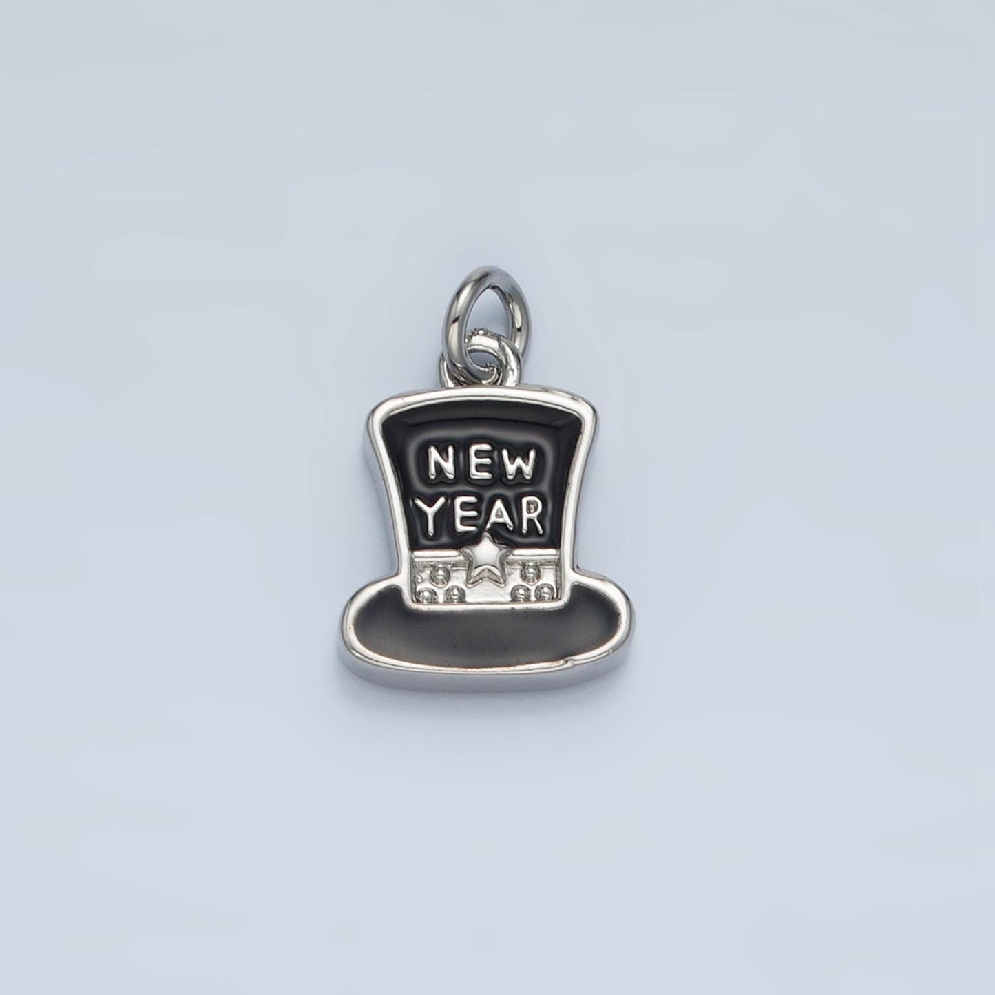 New years eve hat charm gold filed new years eve celebration charm inspired new years 2025 party fun charm bar supply n862