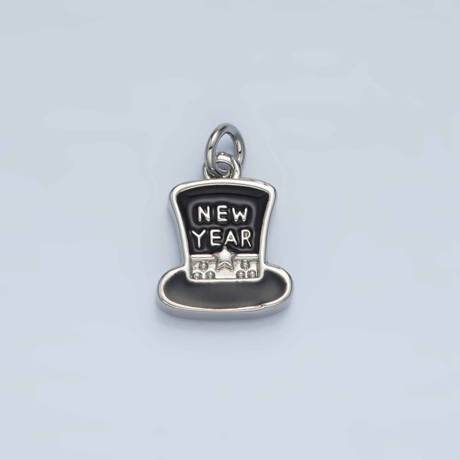 New years eve hat charm gold filed new years eve celebration charm inspired new years 2025 party fun charm bar supply n862