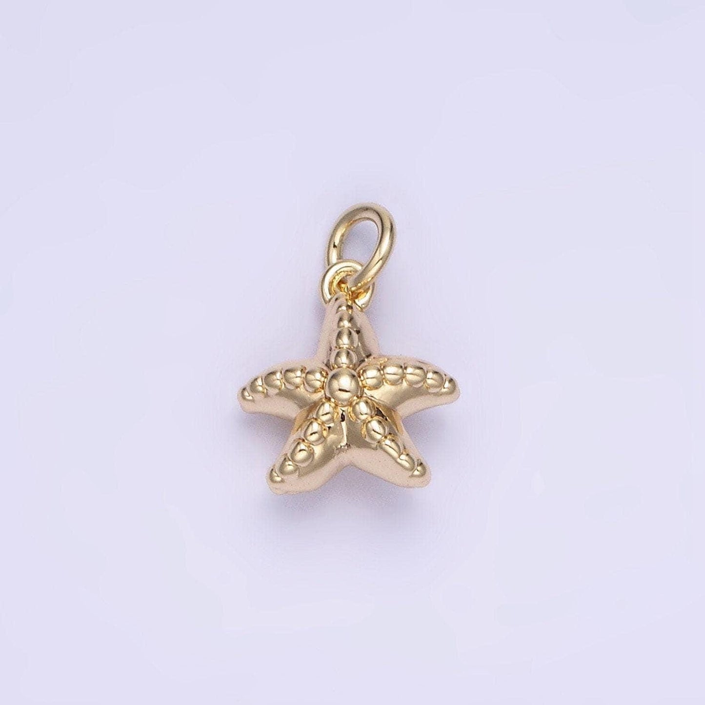 14k gold filled dotted sea fish animal minimalist mini charm | ag-743