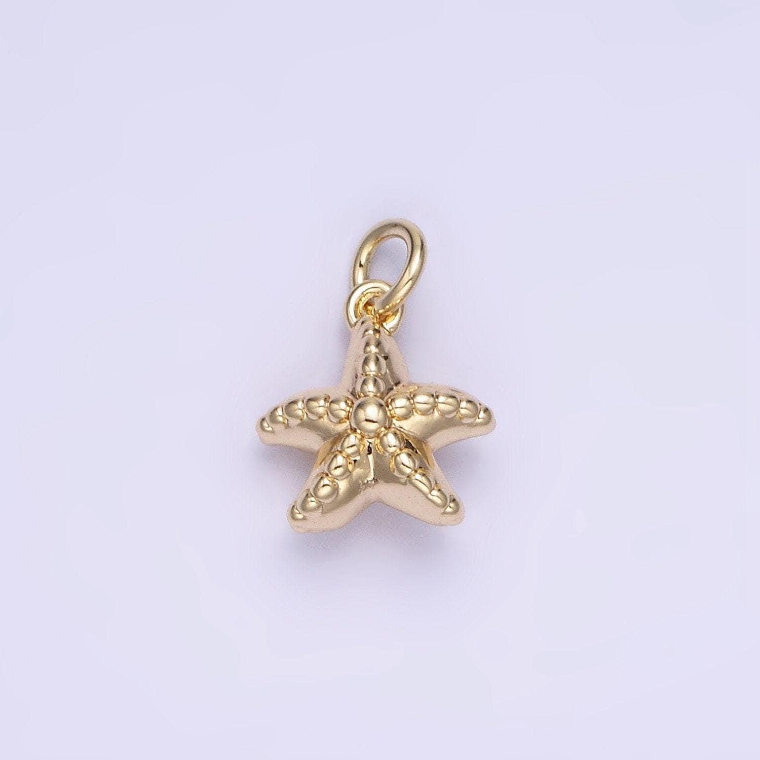 14k gold filled dotted sea fish animal minimalist mini charm | ag-743