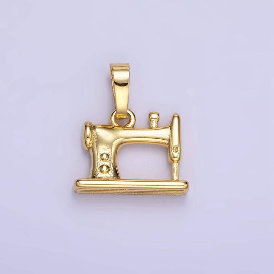 Dainty sewing charm 18k gold filled charm craft supplies fashion pendants for jewelry findings making accessory for bracelet necklace aa1347