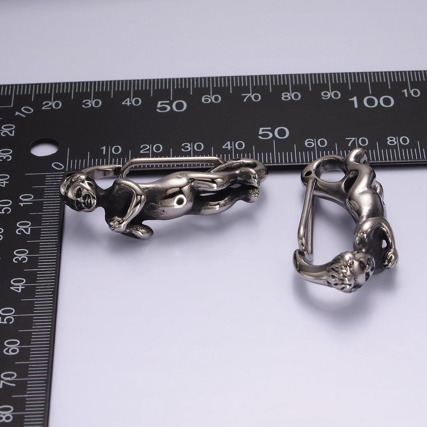 Stainless steel 45mm baby angel carabiner snap hook findings for keychain supply component | z666
