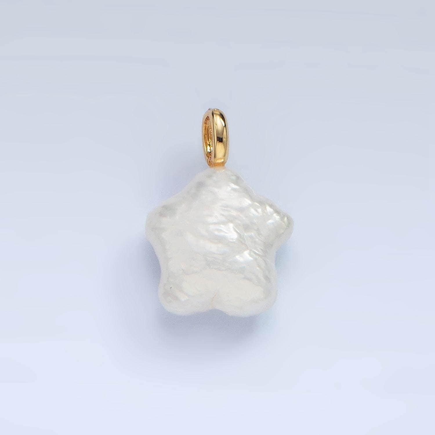 Dainty star pearls charm gold white baroque freshwater pearls for necklace bracelet earring wedding jewelry making minimalist p1872