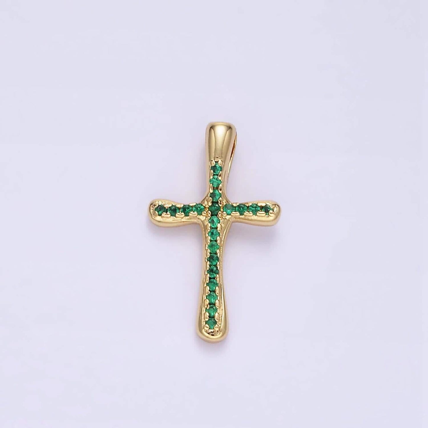 Multicolor micro pave religious cross pendant, clear green pink cubic zirconia christian catholic charm supply for diy jewelry making aa1343