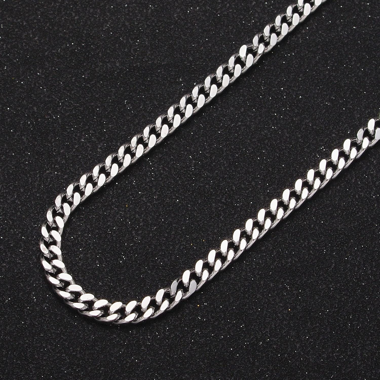 24k gold filled wholesale 4.6mm flat cuban curb statement gold/silver colored bulk roll chain by yard | roll-909, roll-910