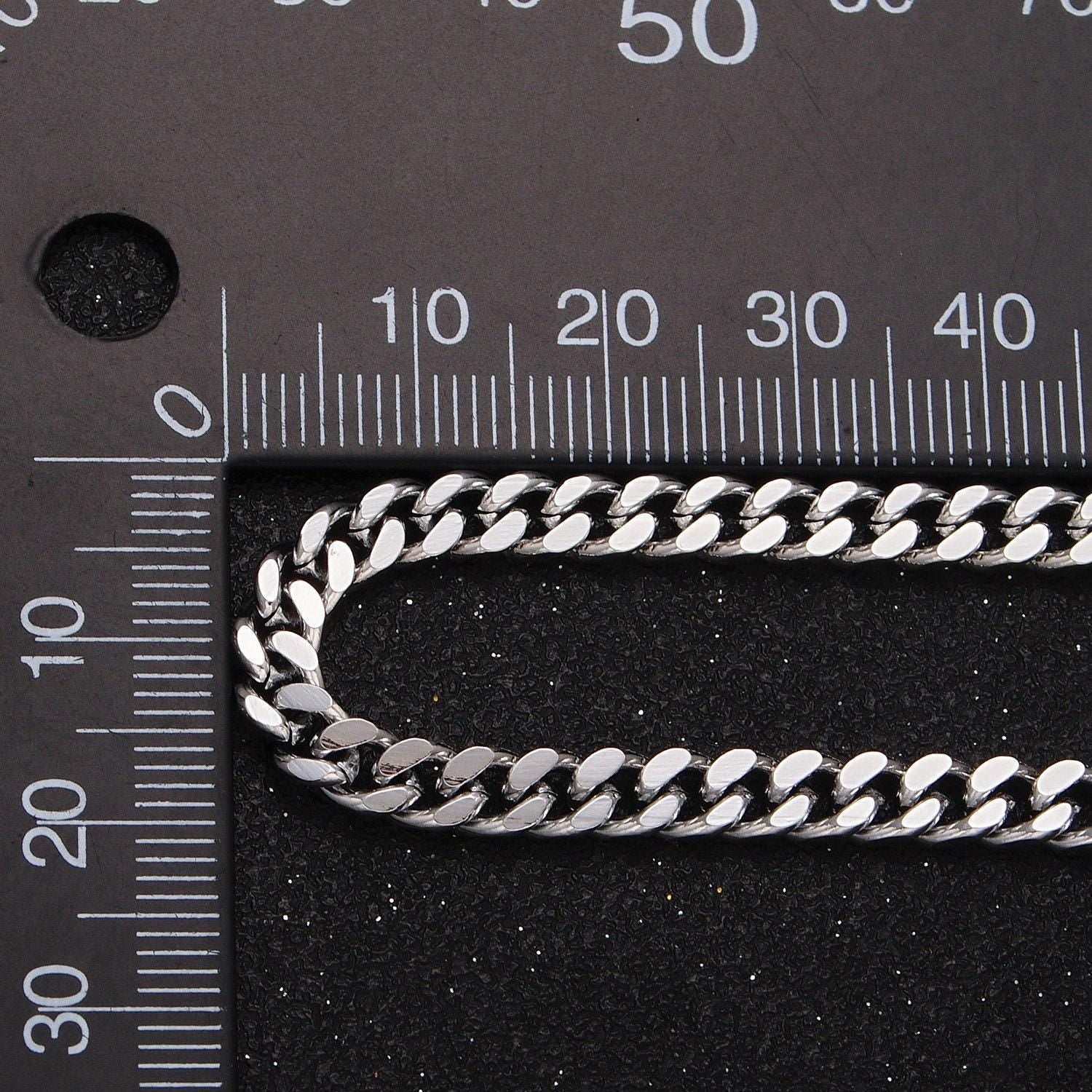 24k gold filled wholesale 4.6mm flat cuban curb statement gold/silver colored bulk roll chain by yard | roll-909, roll-910