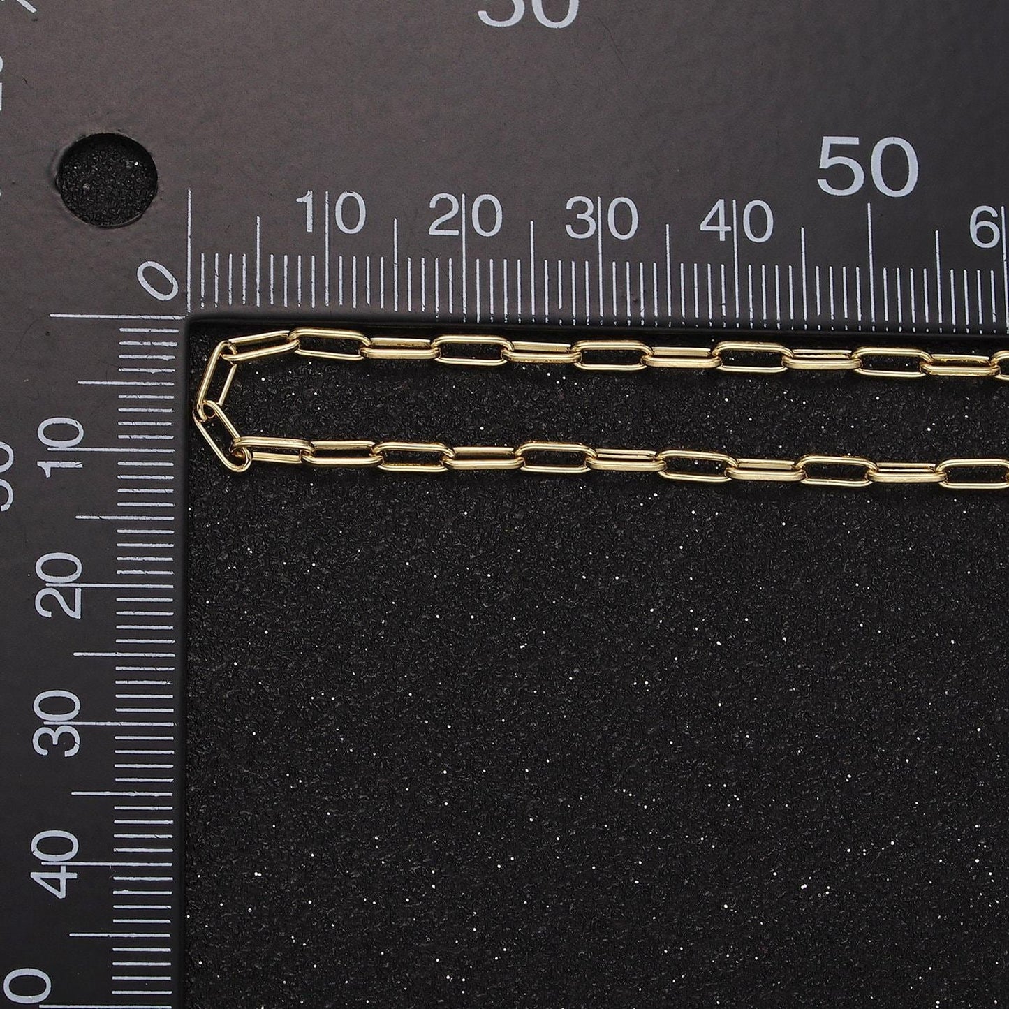 14k gold filled 2.3mm paperclip 16 inch, 18 inch, 20 inch layering chain necklace | wa-2120 ~ wa-2123