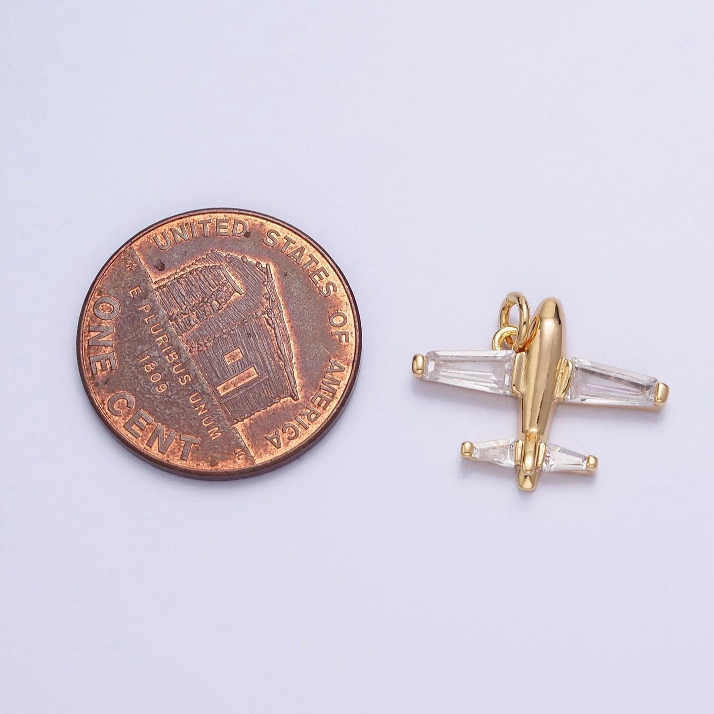 1x gold baguette cz plane charm silver airplane pendant for bracelet necklace earring supply ac703 ac704