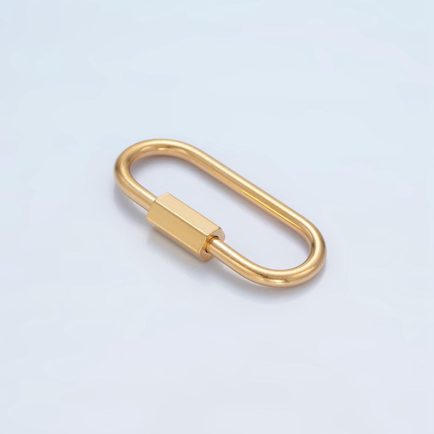 Stainless steel 29mm edged tube carabiner clasps closure findings | z-979