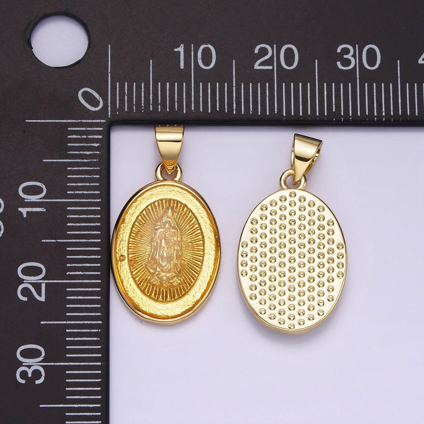 14k gold filled virgin mary jesus christ catholic bijoux colorful resin oval medallion charm lady guadalupe pendant for necklace | aa-1140