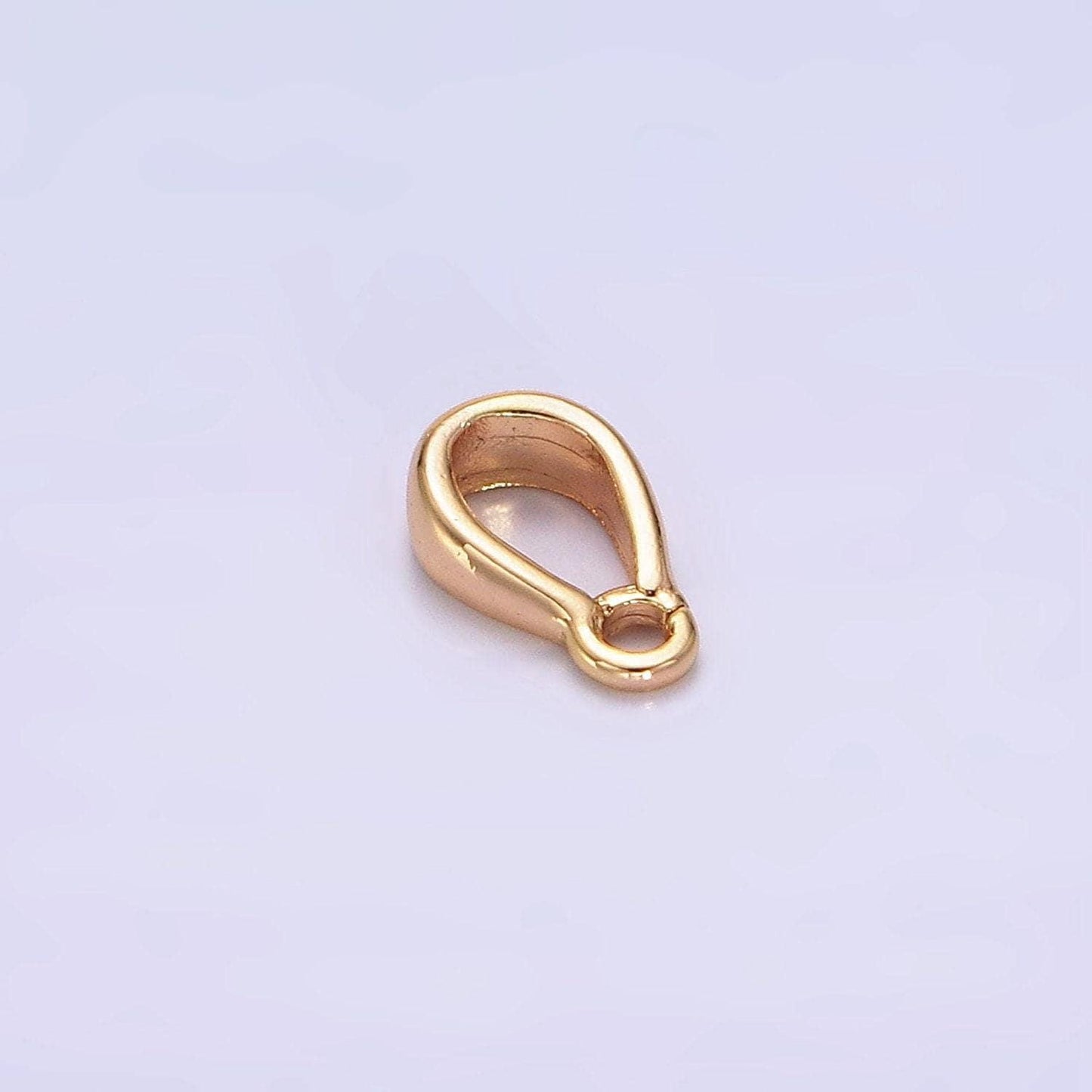 18k gold filled bail round loop for pendant jewelry kit supplies for diy jewelry making | z487