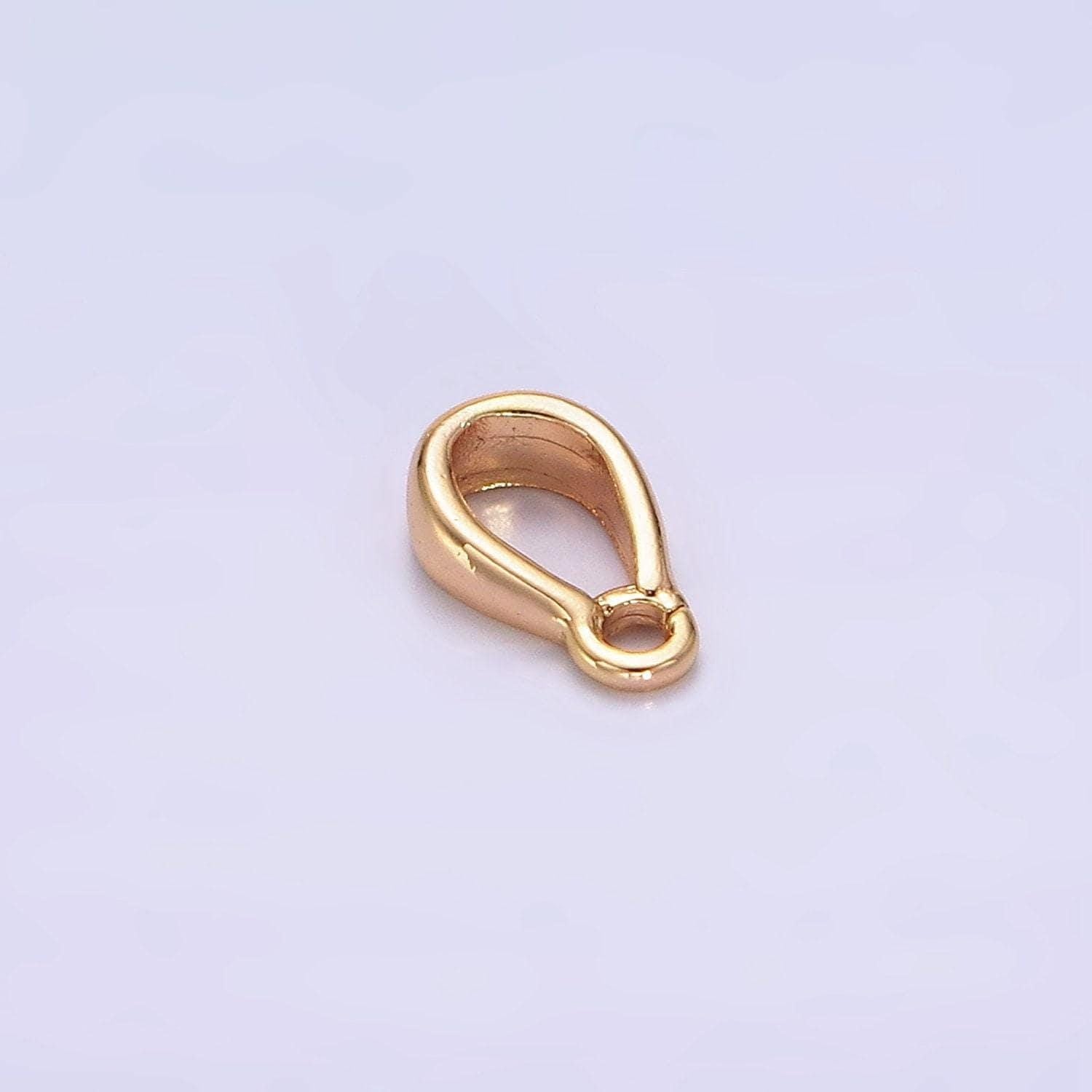 18k gold filled bail round loop for pendant jewelry kit supplies for diy jewelry making | z487
