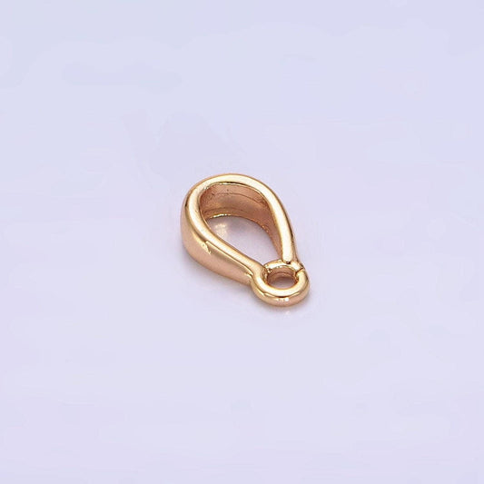 18k gold filled bail round loop for pendant jewelry kit supplies for diy jewelry making | z487
